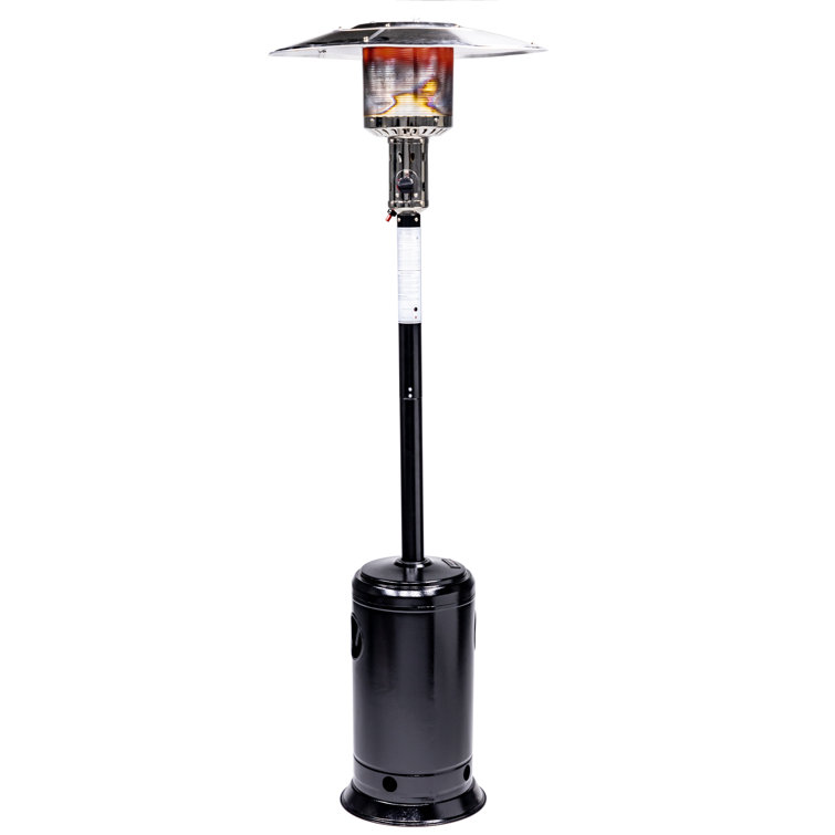 Arlmont & Co. Croskey Hammered 47,000 BTU Propane Standing Patio Heater